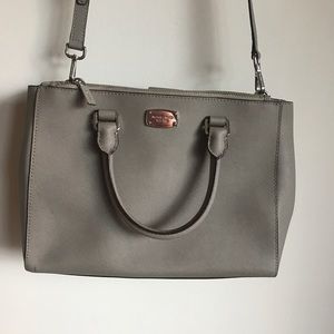 Micheal Kors Grey Bag with Silver Details